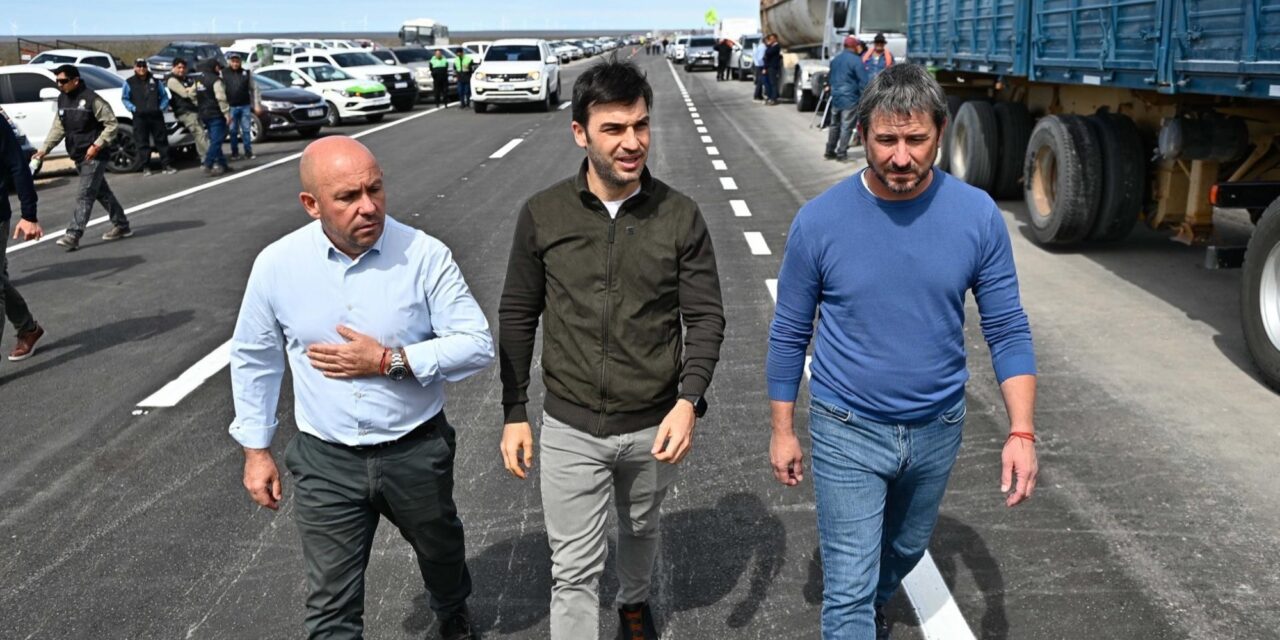 “Nacho” Torres habilitó el tramo de una ruta que había quedado envuelta en un entramado de corrupción de Lázaro Báez