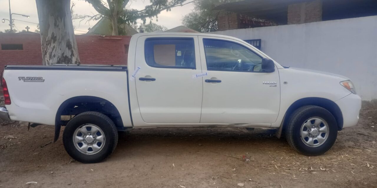 Control de Bermejo: Incautaron una Toyota Hilux con el motor adulterado