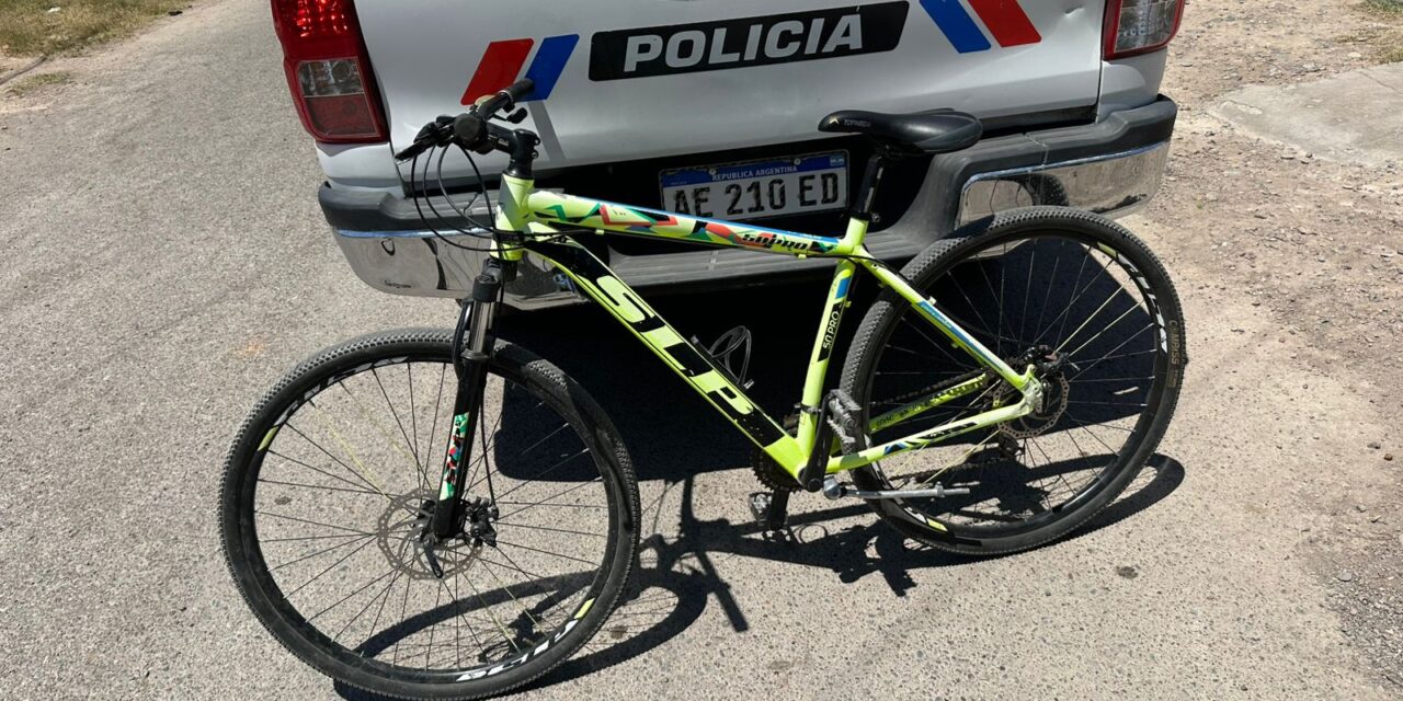 Santa Lucia: Publicaron la bicicleta robada en Facebook y terminaron presos