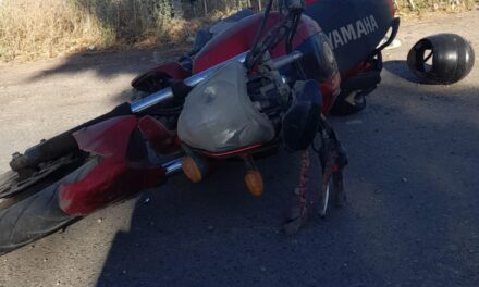 Pocito: Un motociclista murió tras perder el control y chocar contra un cesto de basura