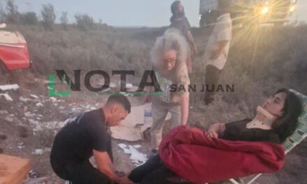 Grave accidente en ruta entre San Juan y San Luis: Una camioneta volcó a 15 km del límite puntano