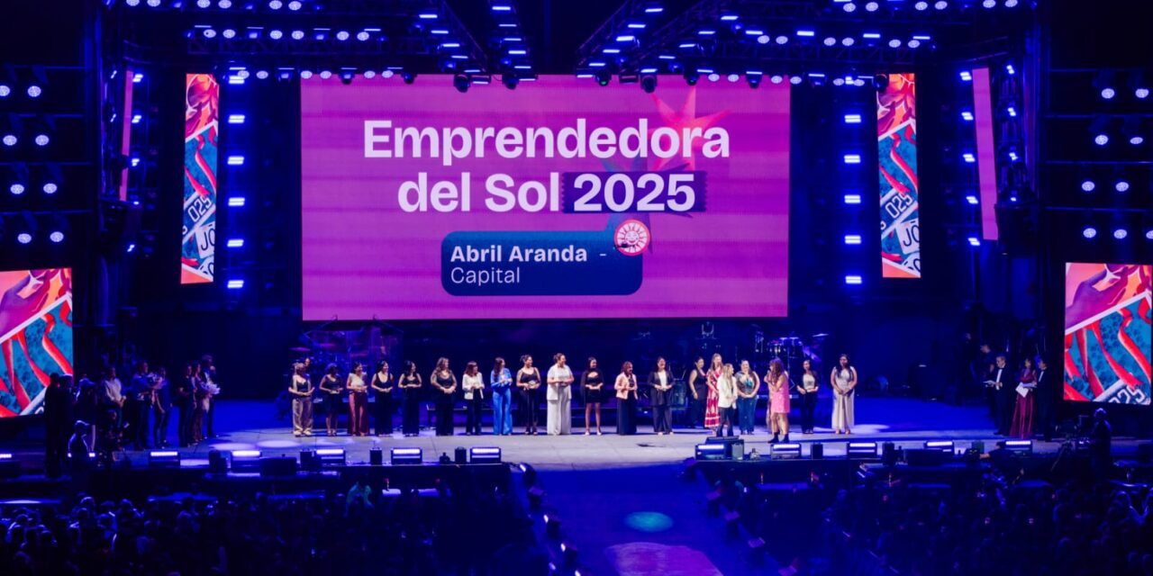 Abril Aranda, de Capital, fue consagrada Emprendedora del Sol 2025 con su app sanjuanina de descuentos