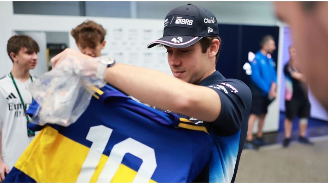 Franco Colapinto no ocultó su amor por Boca y palpitó el Superclásico ante River