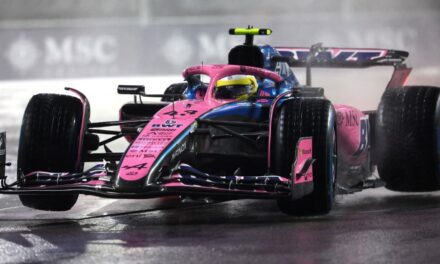 Colapinto pasó a Q2 sobre una pista imposible por la lluvia y largará 15° en Las Vegas