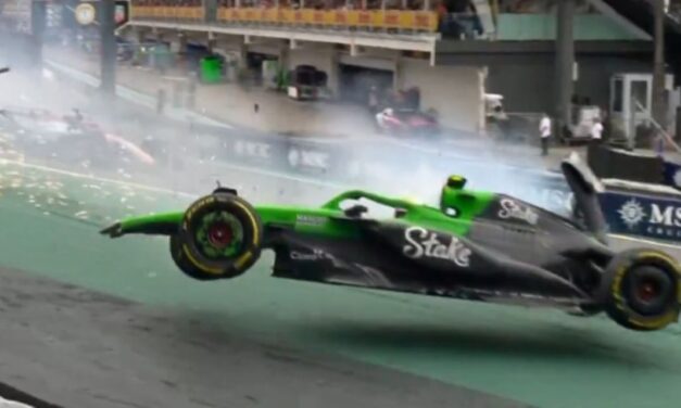 Gabriel Bortoleto tuvo un fuerte accidente en la Sprint que lo dejará fuera de la Qualy en el GP de Brasil
