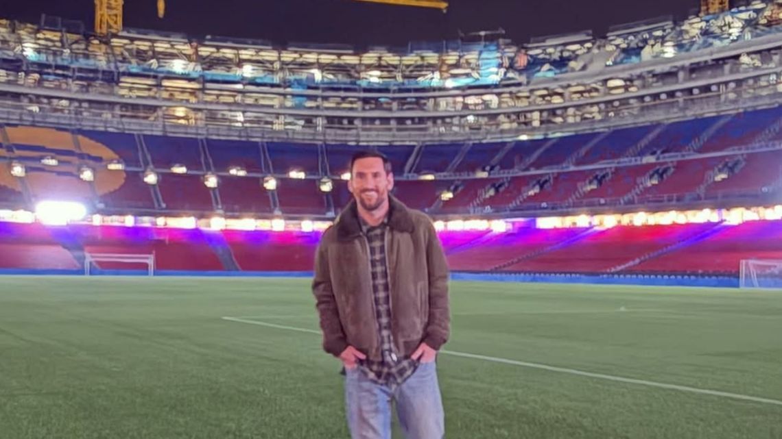 Lionel Messi generó impacto mundial visitando el nuevo Camp Nou de Barcelona