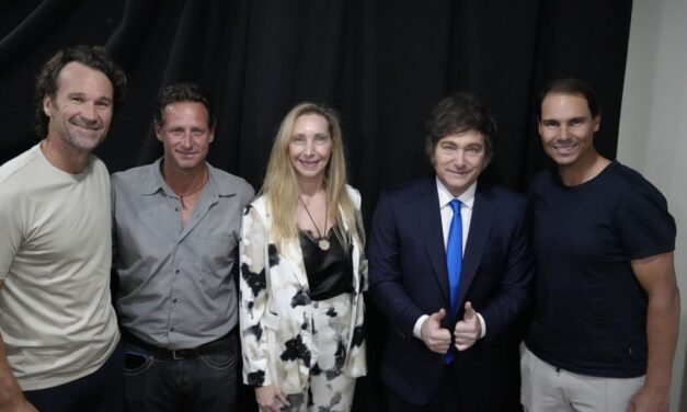 El curioso encuentro entre Javier Milei, Rafa Nadal, Carlos Moyá y David Nalbandian en el America Business Forum