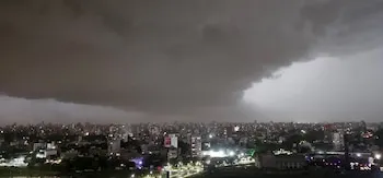 Tormentas fuertes y posible granizo: Alerta para el Este sanjuanino esta noche
