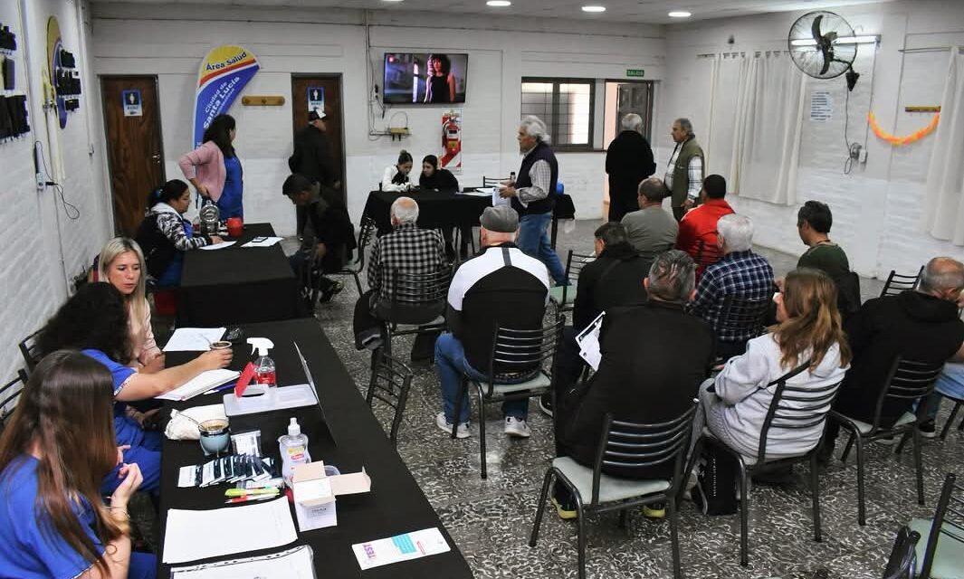 Santa Lucía cerró el año con un fuerte despliegue de operativos de salud en los barrios
