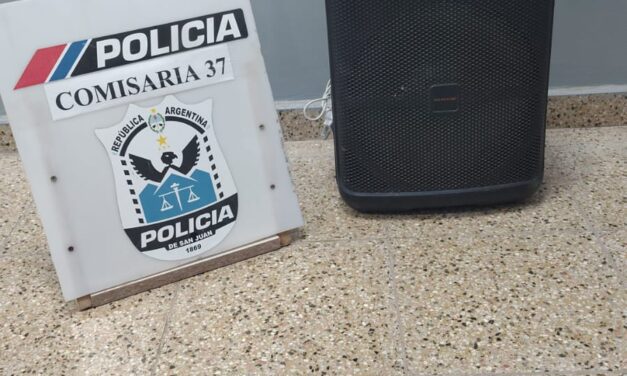 Recuperaron un parlante robado tras una falsa compra en Caucete