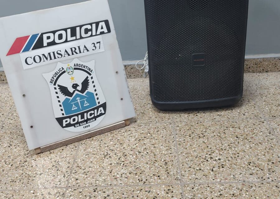 Recuperaron un parlante robado tras una falsa compra en Caucete