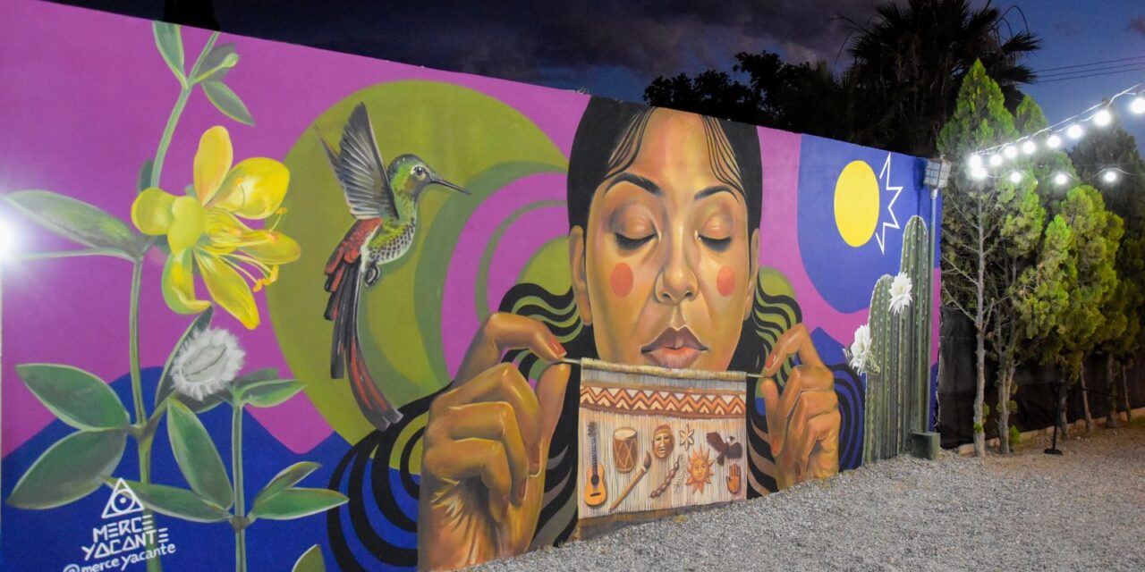 “El Gran Tejido”, el mural elegido que transforma el entorno del Chalet Cantoni