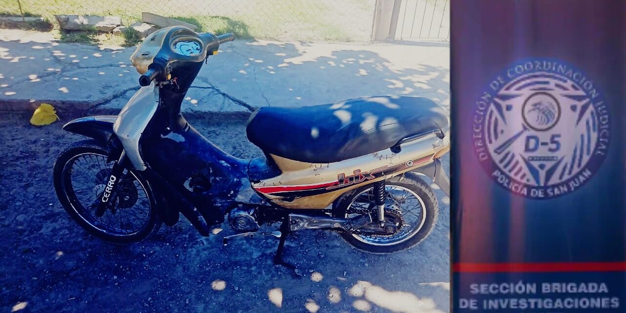 Recuperan una moto robada tras una persecución en Villa Hipódromo