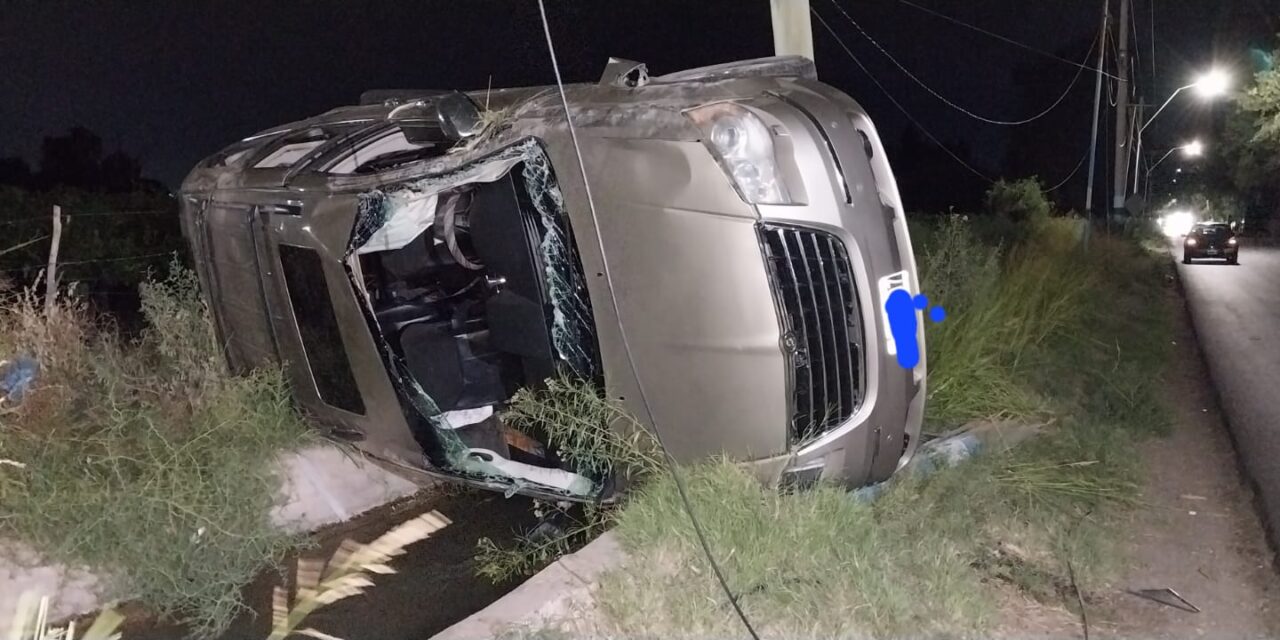 Albardón: Brutal impacto entre dos vehículos en Italia y Santiago del Estero
