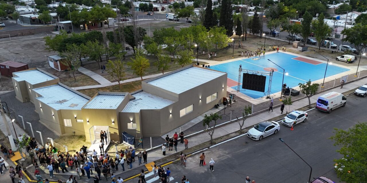 Después de años de espera, el barrio Jardín Policial ya tiene su polideportivo