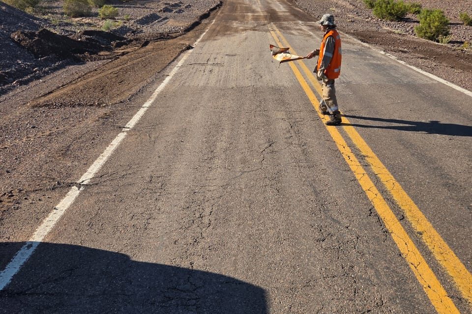 Precaución al circular por Ruta 40: Trabajos viales y calzada comprometida