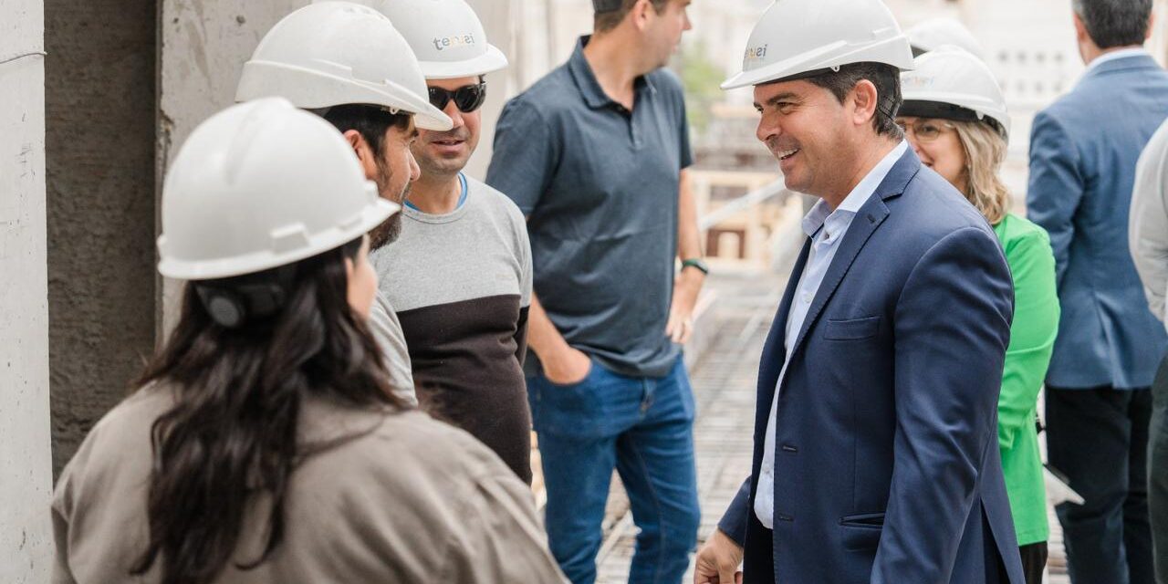 Orrego recorrió la obra del nuevo Instituto Odontológico: Avanza al 47% y Será un Centro de Referencia