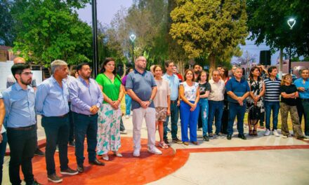 Rivadavia inauguró una nueva obra en el barrio Gemo II: Con recursos municipales, Miodowsky profundiza el plan de intervenciones barriales
