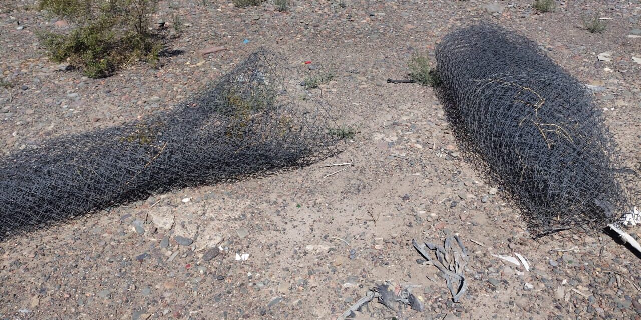 Jóvenes detenidos por el robo de rollos de alambre en la Planta de Trasbordo de Chimbas