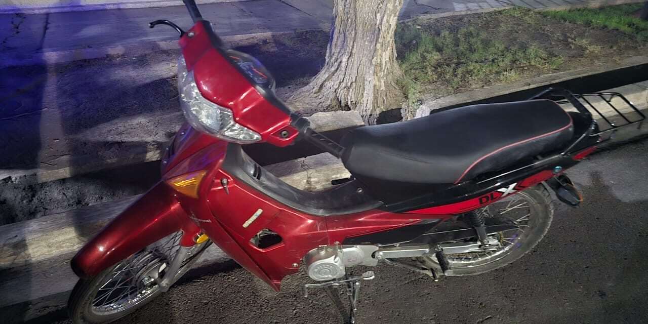 Apareció en la madrugada: Recuperan una moto robada en Chimbas