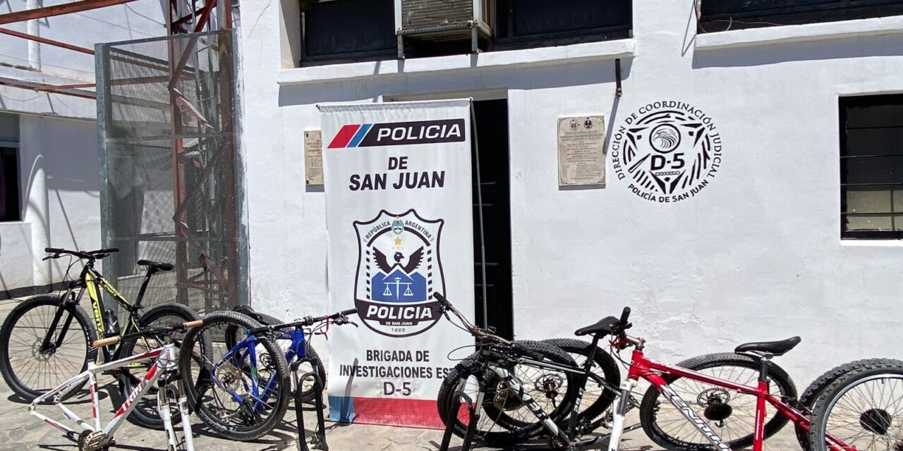 Cayó una banda que robaba bicicletas en Caucete