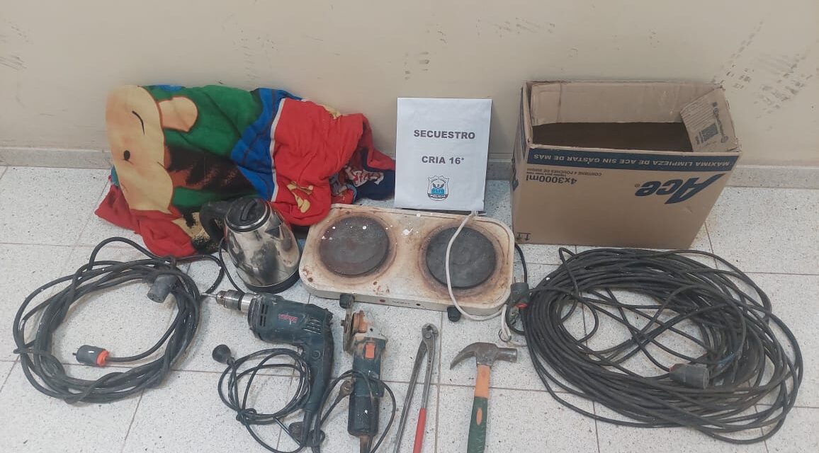 Chimbas: Siguen la pista en redes y recuperan parte de lo robado en un allanamiento