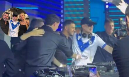 Bizarrap tocó con la camiseta de Vélez