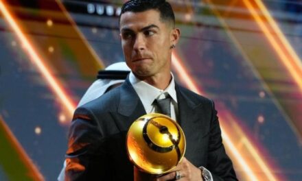 Cristiano Ronaldo fue premiado en los Globe Soccer Awards 2025