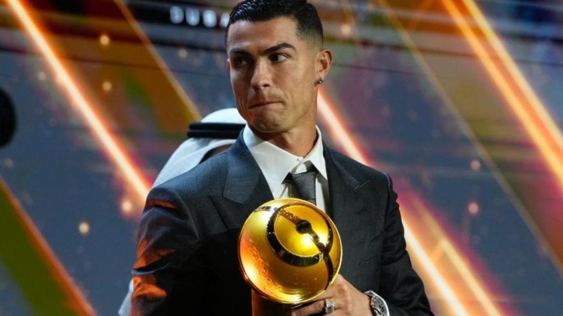 Cristiano Ronaldo fue premiado en los Globe Soccer Awards 2025