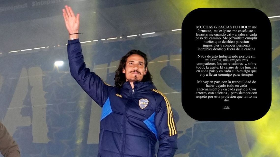 Edinson Cavani se retira del fútbol profesional: la broma del Día de los Inocentes que llegó muy lejos