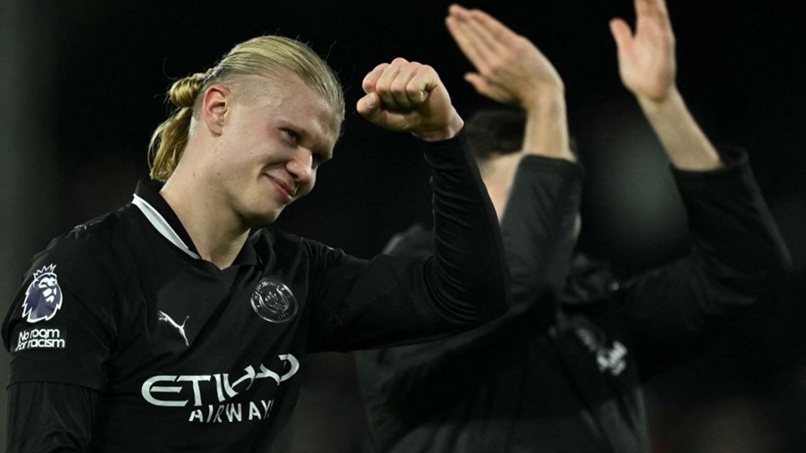Erling Haaland logró otro increíble récord histórico con Manchester City