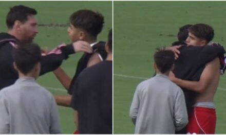 Lionel Messi recibió una camiseta de River y el gesto desató una ola de reacciones y rumores en redes sociales