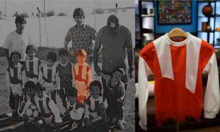 Subastan la primera camiseta que usó Lionel Messi en Rosario y el mercado del fútbol se sacude