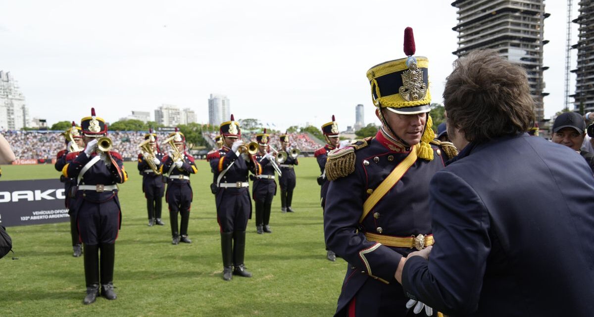 Javier Milei estuvo presente de la final del 132° Abierto de Polo en Palermo