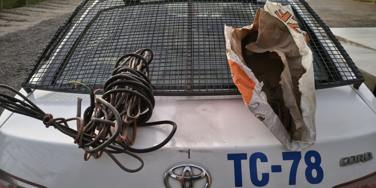Rivadavia: Lo atraparon robando cobre y cables de una bodega