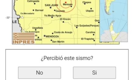 Sismo de magnitud 4,8 sacudió San Juan y se sintió en varios departamentos