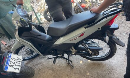 Cayó en un control: La moto era robada y terminó detenido en Pocito