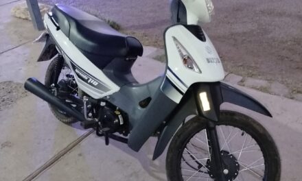 Detienen a un joven por el robo de una moto en Rawson