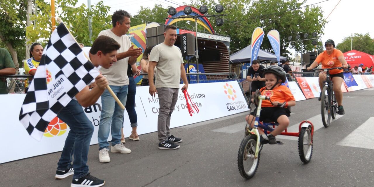 La Vuelta a San Juan Inclusiva volvió a ser protagonista y abrió la fiesta del ciclismo