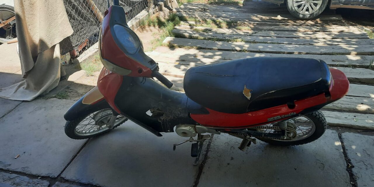Recuperan en Pocito una moto robada: Tenía pedido de secuestro por hurto