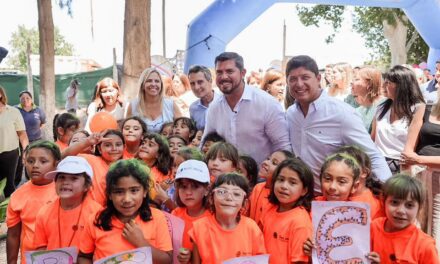 Entre juegos, inclusión y encuentros: Orrego recorrió la colonia de verano en Santa Lucía