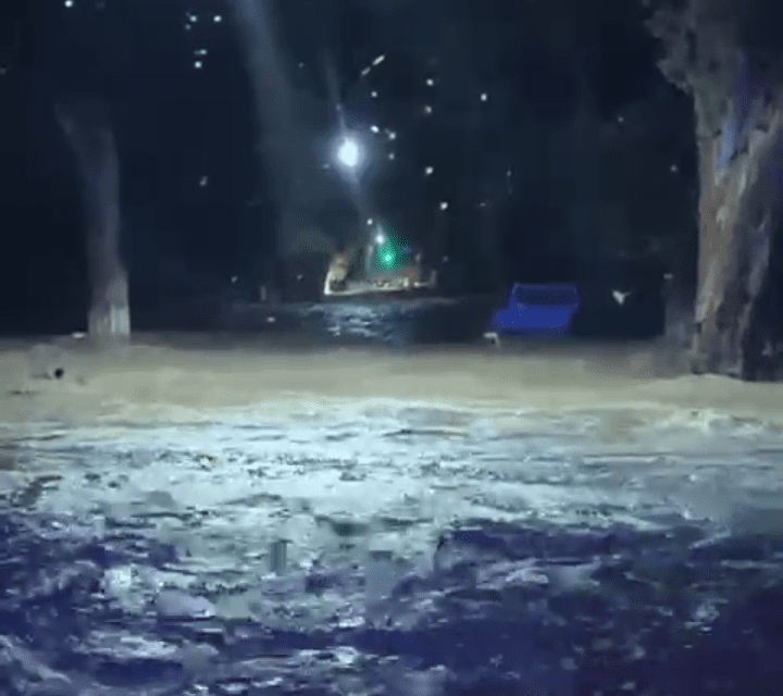 Imágenes impactantes: Así se vivió el violento temporal en Zonda durante la noche