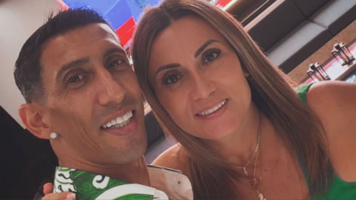 Ángel Di María y Jorgelina Cardoso respondieron a los silbidos del público de Racing
