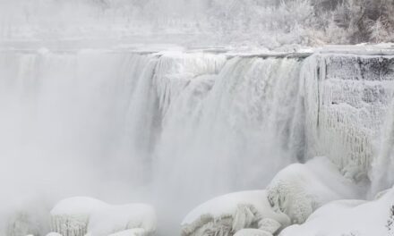 Una ola de frío extremo en Canadá congela parcialmente las Cataratas del Niágara