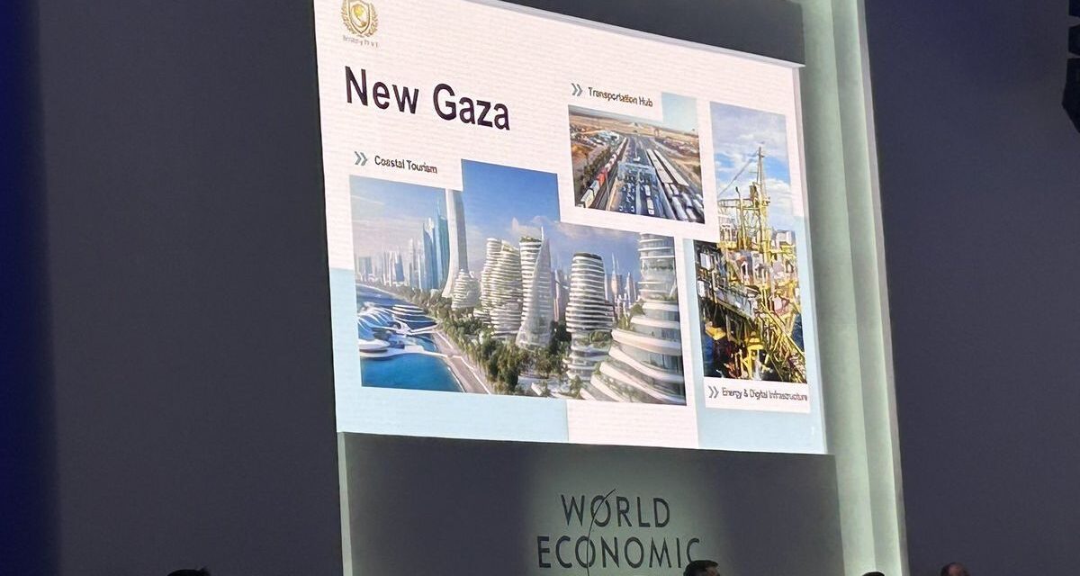 El polémico plan de EEUU para la reconstrucción de la Franja de Gaza que presentó el yerno de Donald Trump en Davos