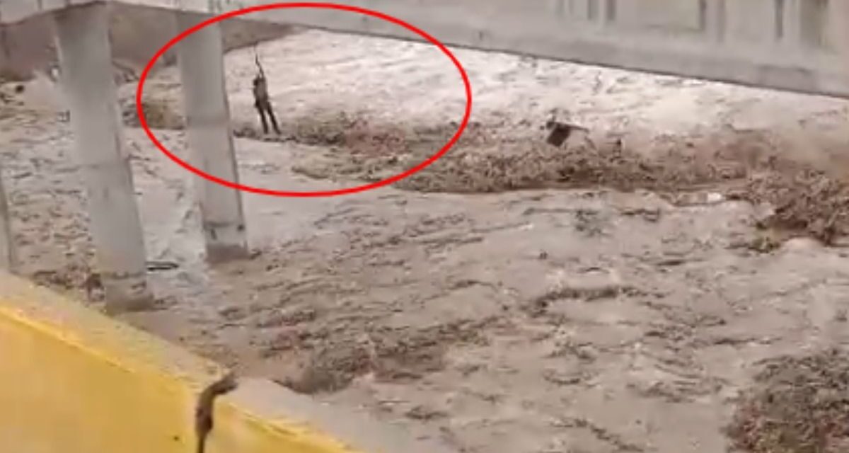 Dramático rescate en el río Mendoza: Evacuaron a un operario tras ser arrastrado por la crecida