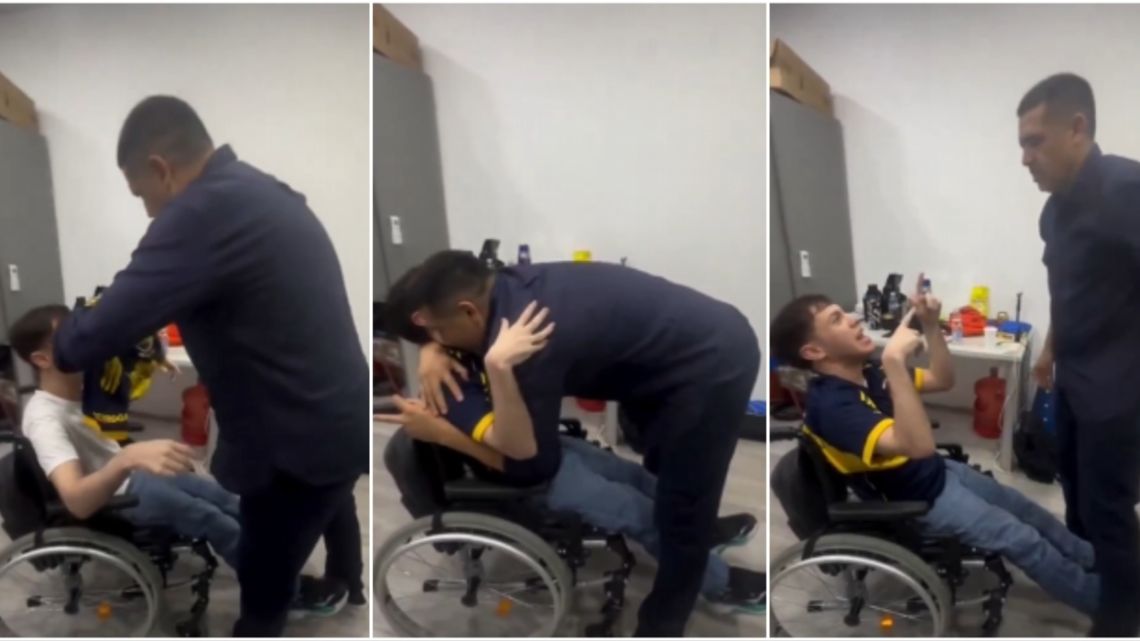 Juan Román Riquelme protagonizó un emotivo momento con un hincha e ilusionó a todo Boca