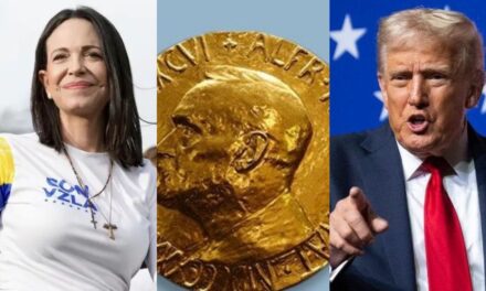 María Corina Machado le regaló el Premio Nobel de La Paz a Donald Trump