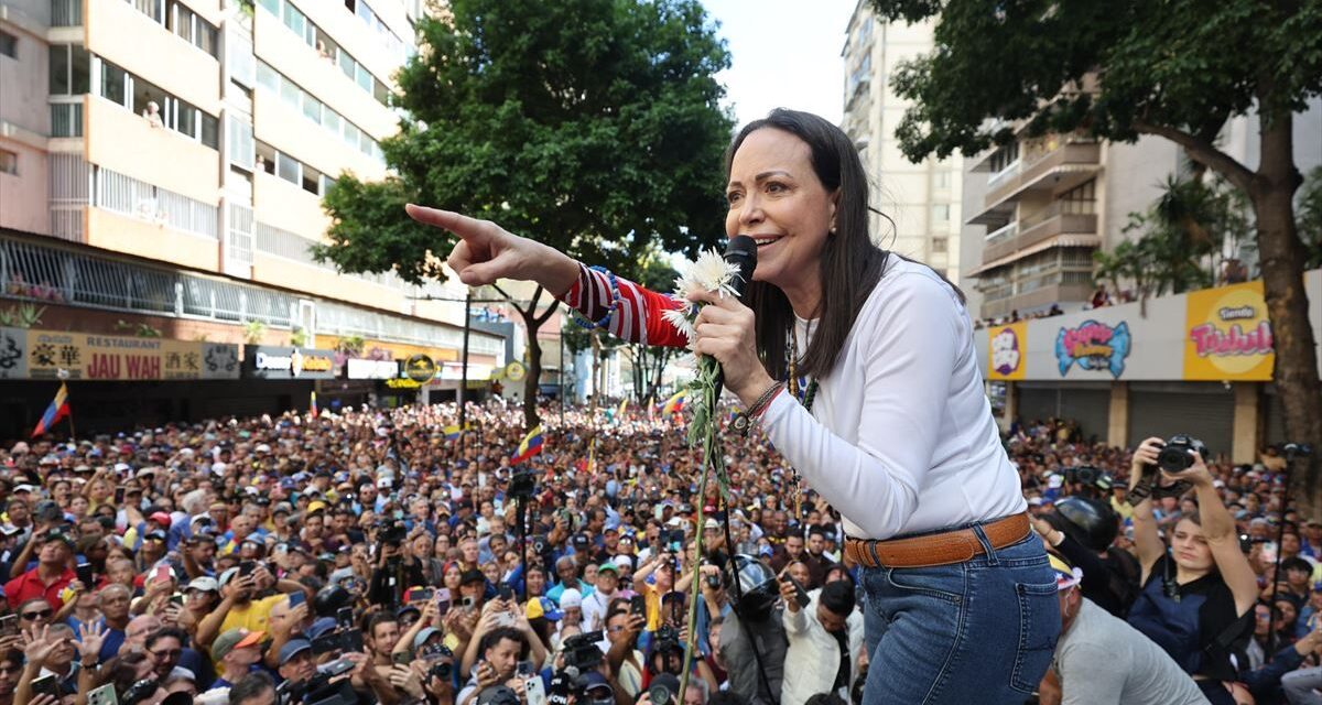 María Corina Machado: «Venezolanos, llegó la hora de la libertad»