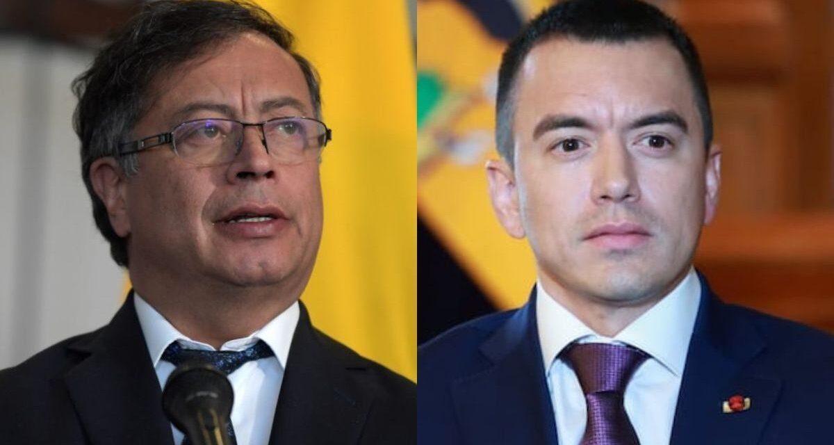 Gustavo Petro denunciará penalmente a Daniel Noboa por calumnias tras acusaciones de vínculos con el narcotráfico
